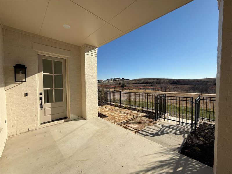 View of patio