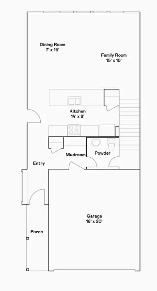 2D floor plan layout of this home in Bridgeland, Cypress, TX (Image 3).