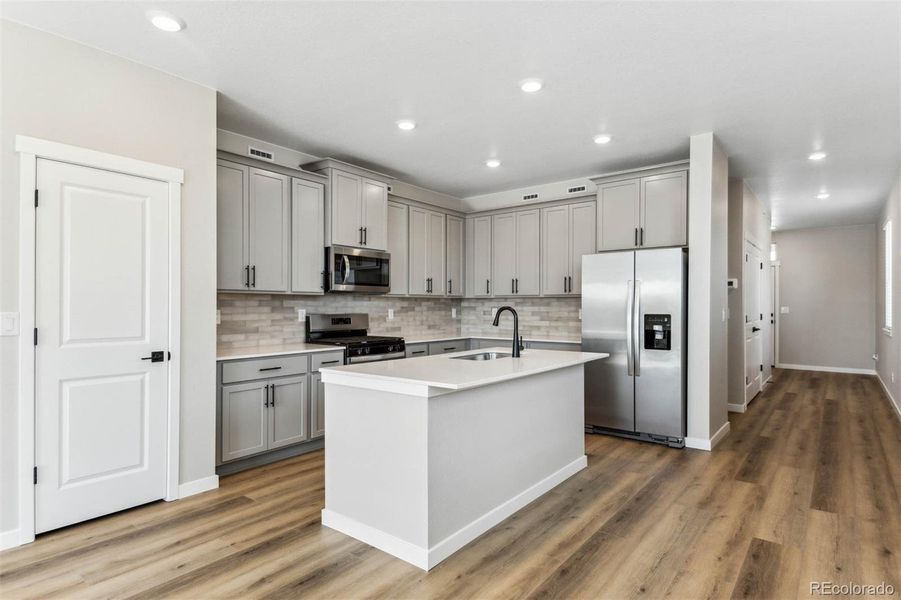 Furnished interior view inside a new home in Second Creek Farm, Commerce City (Image 4).