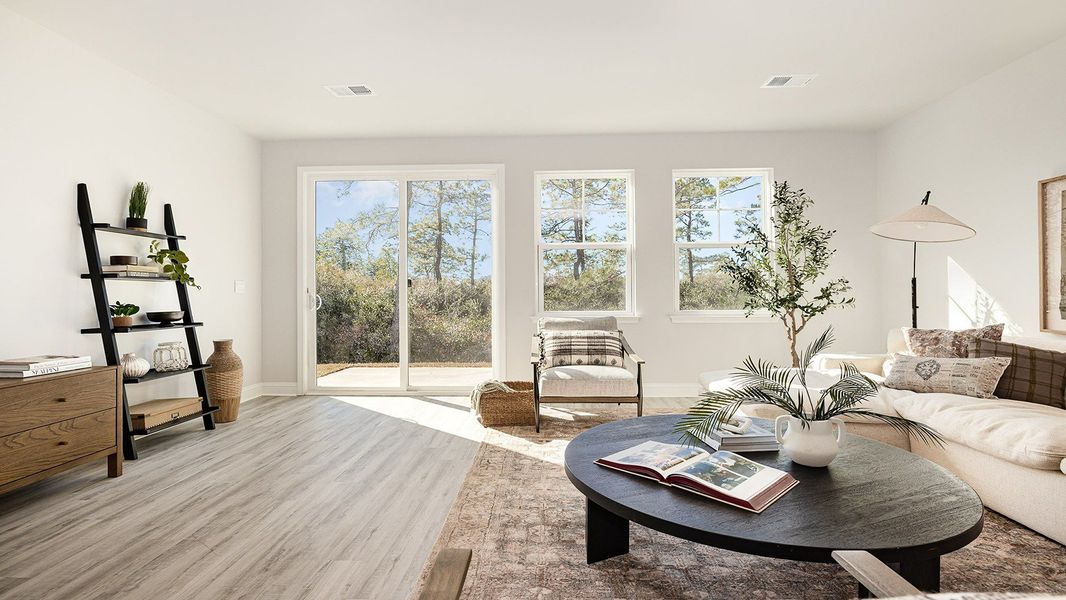 Furnished interior view inside a new home in Brunswick Plantation, Ash (Image 8).