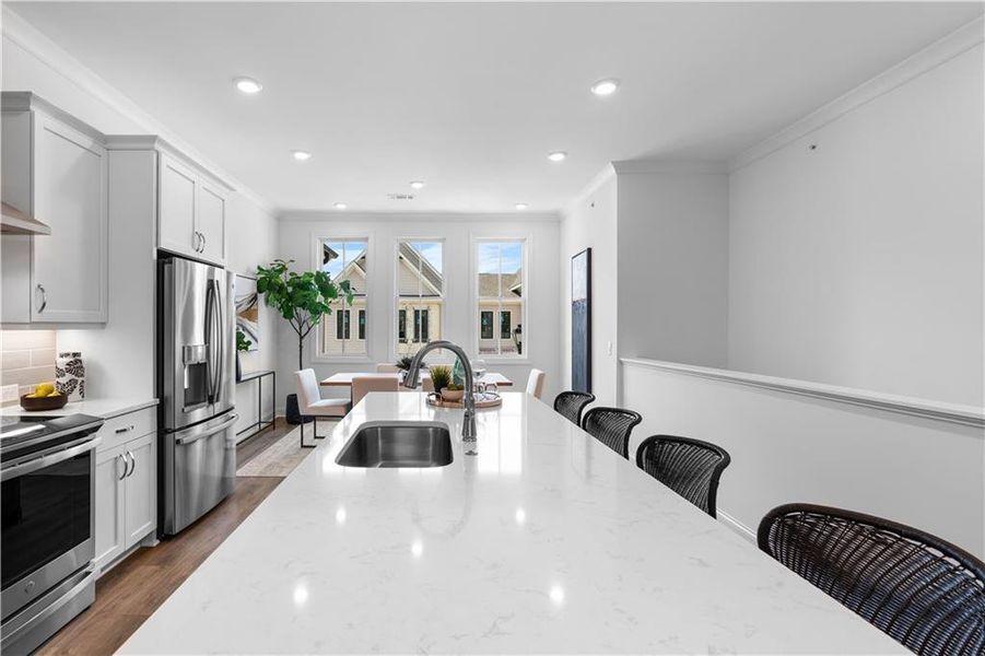 Furnished interior view inside a new home in Waterside Condos, Peachtree Corners (Image 10).