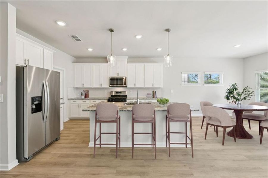 Furnished interior view inside a new home in Martin Springs - Estate Series, Lawrenceville (Image 32). Furnished interior view inside a new home in Martin Springs - Estate Series, Lawrenceville (Image 32).