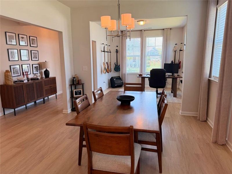 Furnished interior view inside a new home in Wehunt Meadows, Hoschton (Image 18).