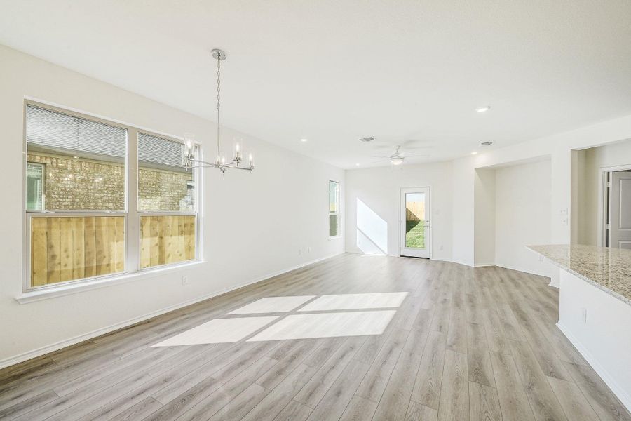 Spacious, unfurnished interior of a new home in Salerno - Heritage Collection, Round Rock (Image 27). Spacious, unfurnished interior of a new home in Salerno - Heritage Collection, Round Rock (Image 27).