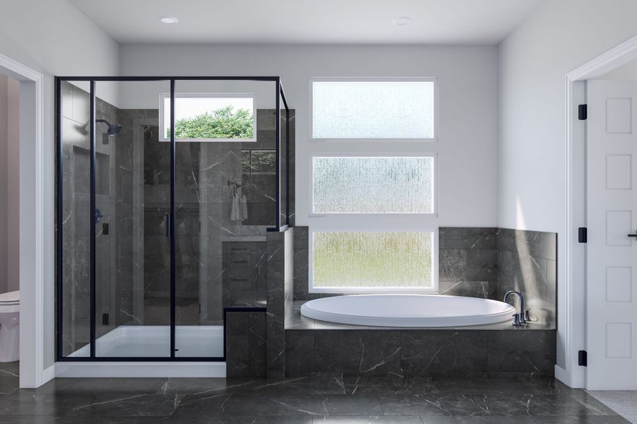 Representative furnished interior of a home built from the Foss by Tri Pointe Homes in Lariat, Liberty Hill (Image 11).