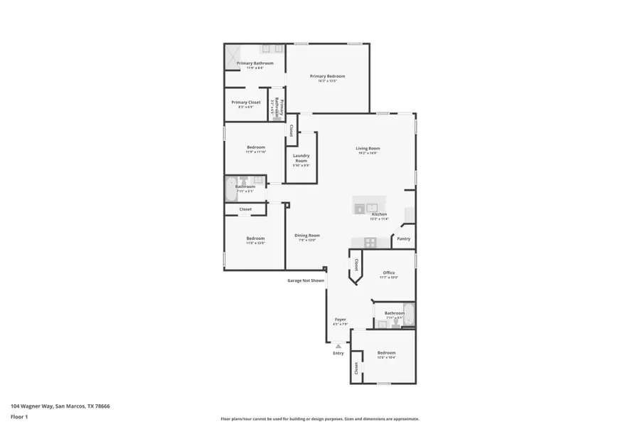 2D floor plan layout of this home in , San Marcos, TX (Image 4).