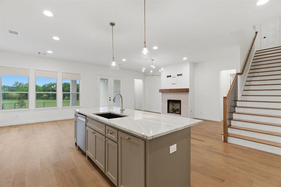 Furnished interior view inside a new home in , Aledo (Image 8).