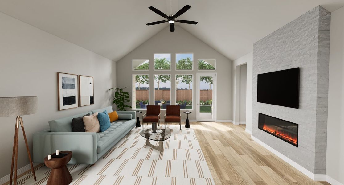 Representative furnished interior of a home built from the Falcon by Tri Pointe Homes in Oakhill Reserve, Tomball (Image 7). Representative furnished interior of a home built from the Falcon by Tri Pointe Homes in Oakhill Reserve, Tomball (Image 7).