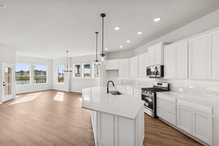 Furnished interior view inside a new home in Oakwood Estates, Waller (Image 4).