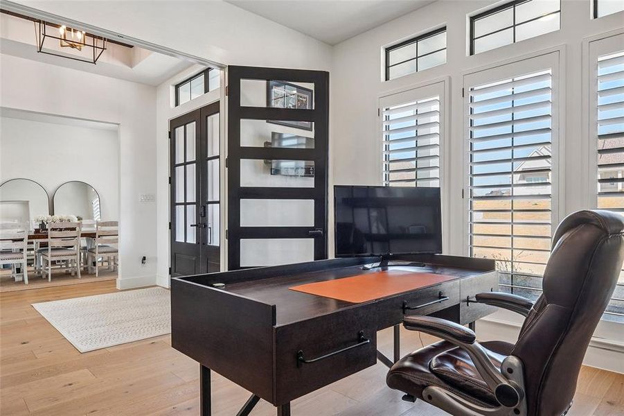 Bright office space large enough for full time at home work