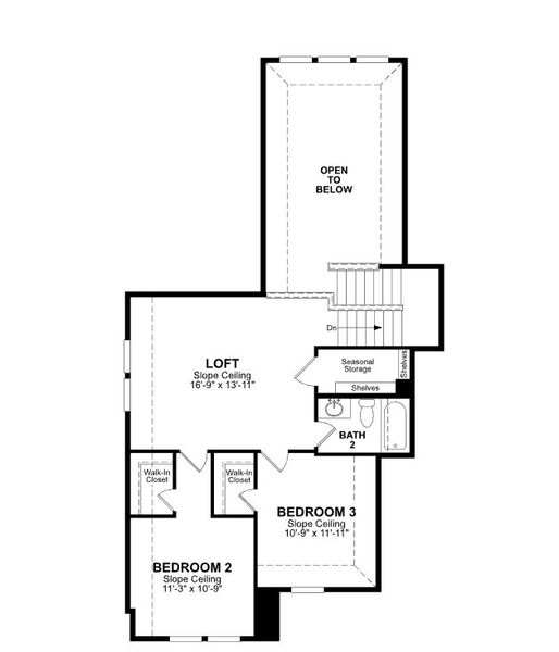 2D floor plan layout of this home in Veranda: Premier, San Antonio, TX (Image 2).
