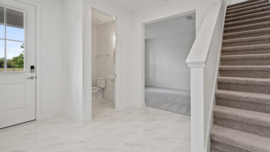 Mandarin Interior Entry at Trinity place by DRB Homes Orlando in Saint Cloud, FL Mandarin Interior Entry at Trinity place by DRB Homes Orlando in Saint Cloud, FL