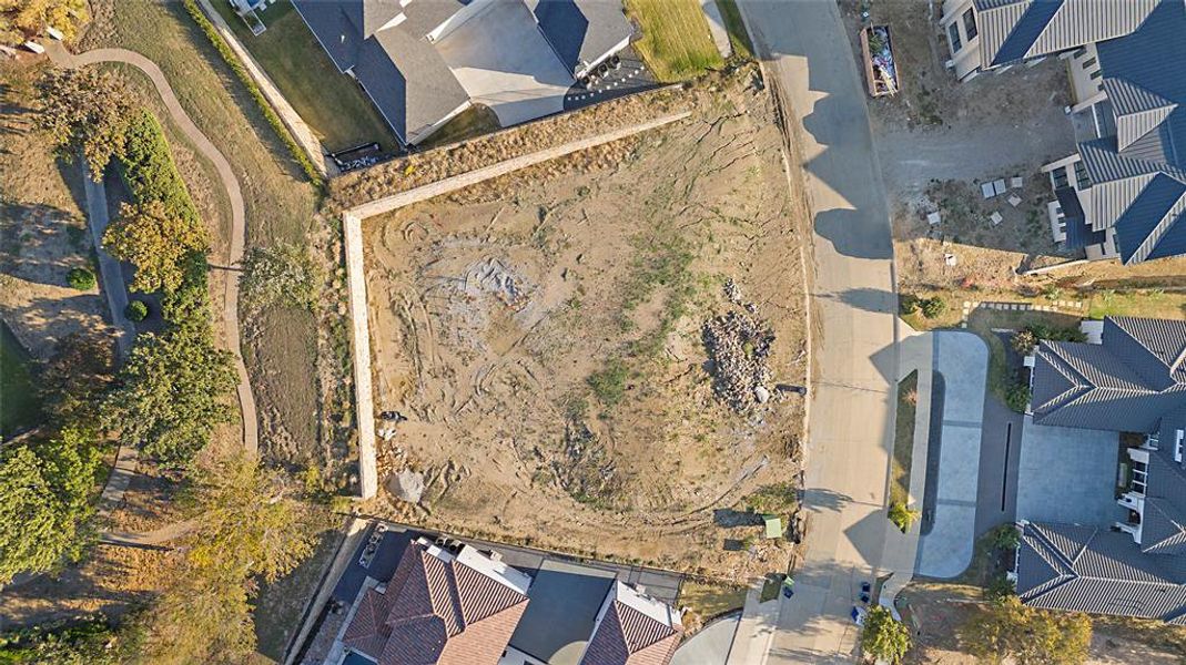 Aerial view of property's location