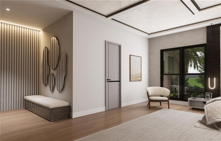 Furnished interior view inside a new home in , Fairburn (Image 12).