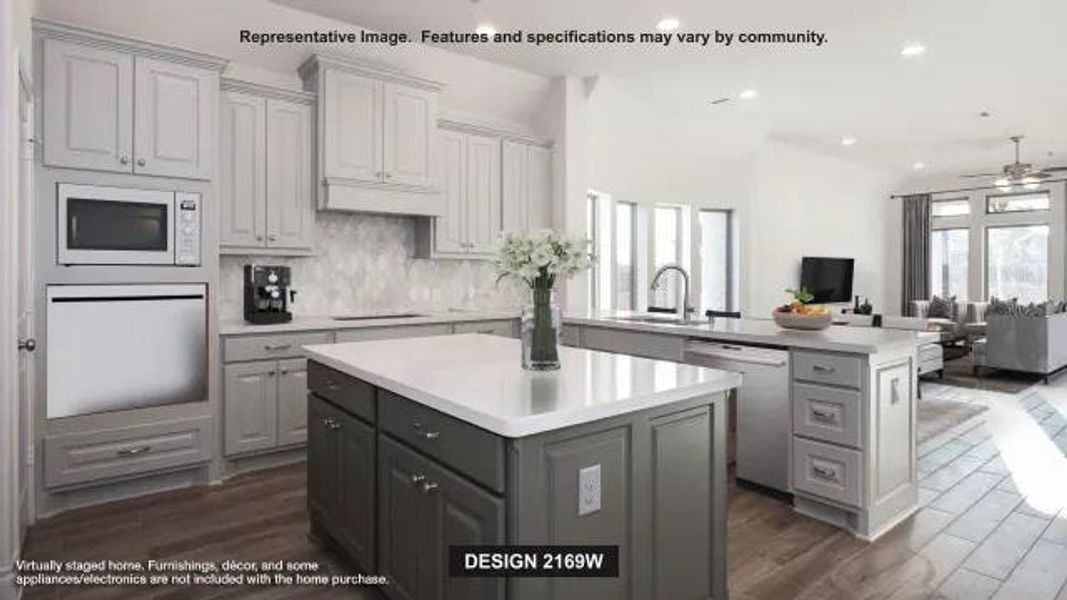 Furnished interior view inside a new home in The Colony, Bastrop (Image 6).