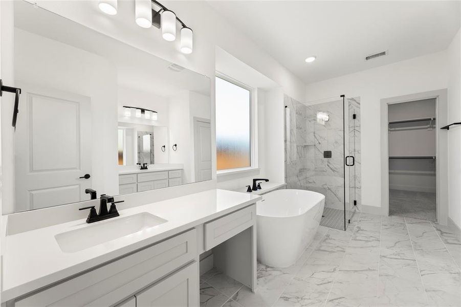 Furnished interior view inside a new home in Inspiration, Seis Lagos (Image 12).