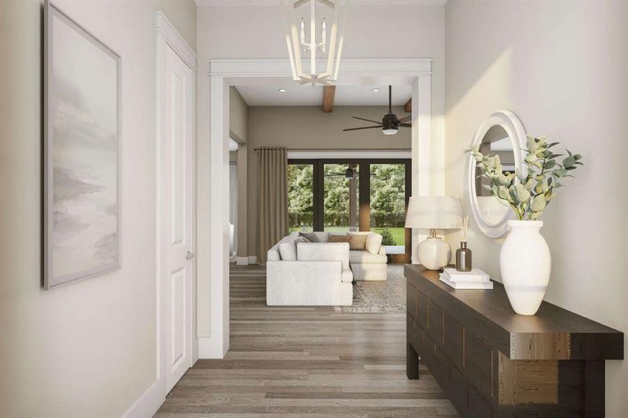 Furnished interior view inside a new home in , Weatherford (Image 5).