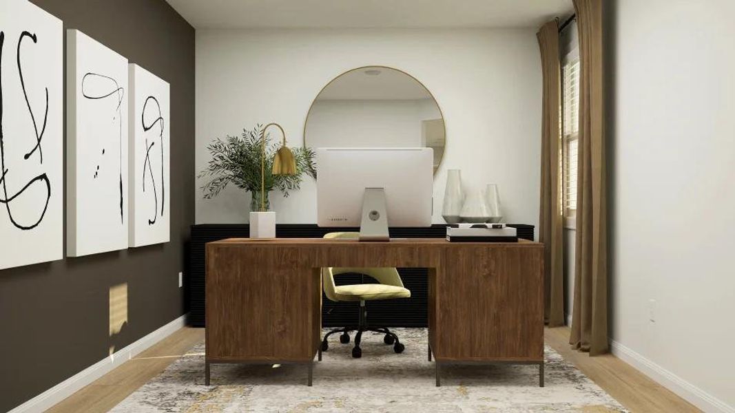 Furnished interior view inside a new home in Meadowlark Preserve, Pflugerville (Image 6).