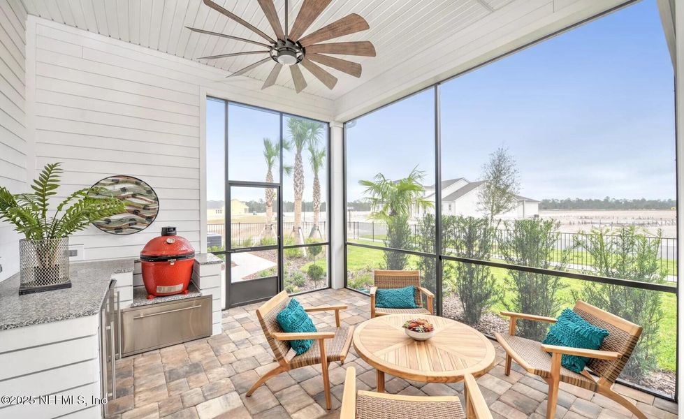 Exterior details and patio area of a home in , Fernandina Beach (Image 19).