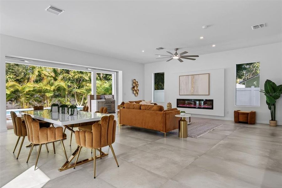 Furnished interior view inside a new home in , Sarasota (Image 41).