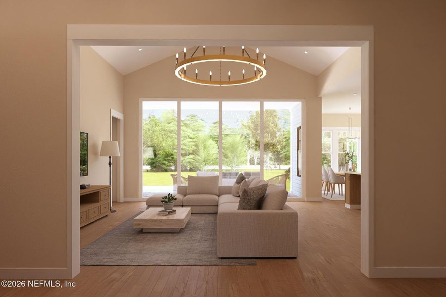 Furnished interior view inside a new home in , Neptune Beach (Image 26). Furnished interior view inside a new home in , Neptune Beach (Image 26).