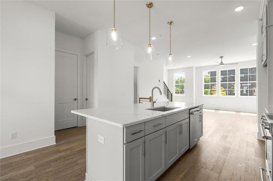 Furnished interior view inside a new home in The Gathering – Alpharetta, Alpharetta (Image 6).