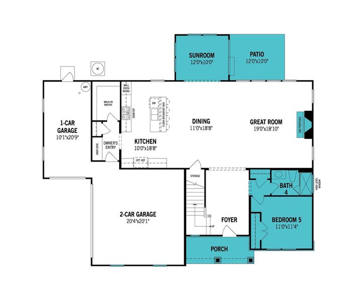 1st Floor Layout--all selections final