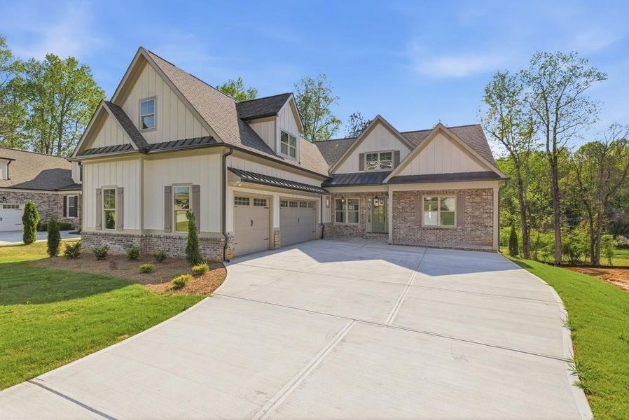 Front exterior of a new home in , Jefferson, GA, highlighting curb appeal (Image 34).