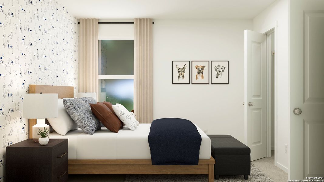 Furnished interior view inside a new home in Espada, San Antonio (Image 4).