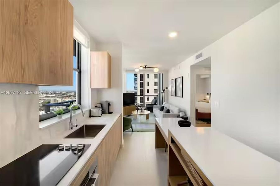 Furnished interior view inside a new home in , Miami (Image 4).
