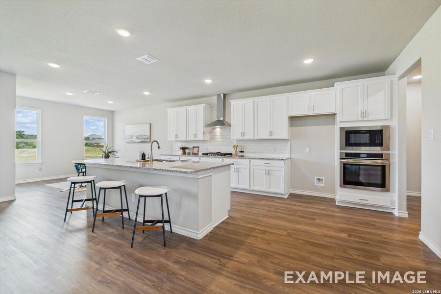 Furnished interior view inside a new home in Potranco Oaks, Castroville (Image 26).