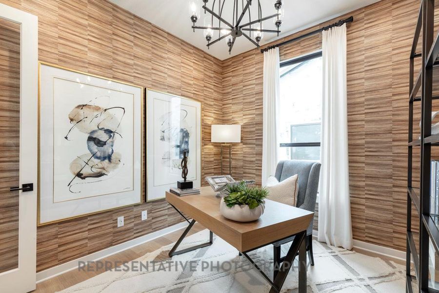 Furnished interior view inside a new home in Santa Rita Ranch: 40-45ft. lots, Liberty Hill (Image 25).