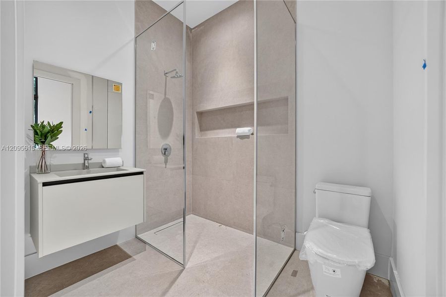 Furnished interior view inside a new home in , Miami (Image 33).