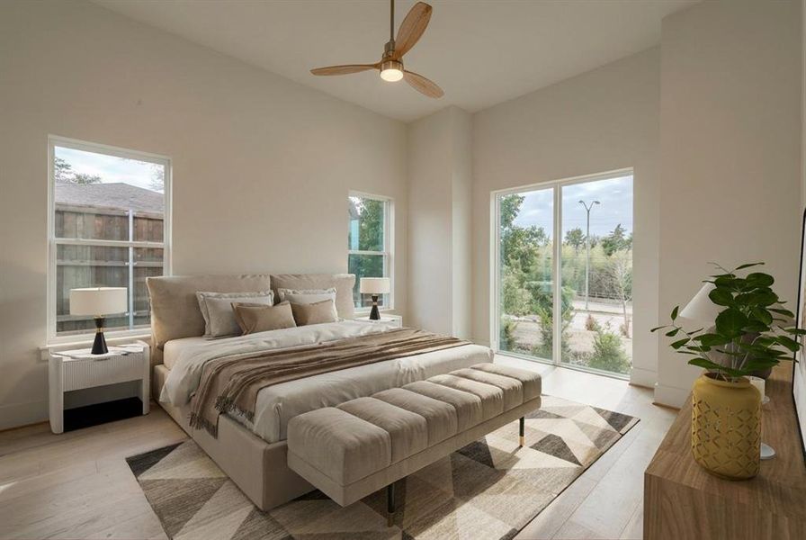 Furnished interior view inside a new home in , Dallas (Image 10).