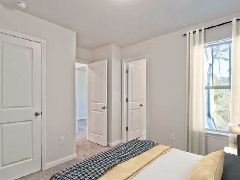 Secondary bedroom in the Carmine floorplan at a Meritage Homes community in Atlanta, GA.