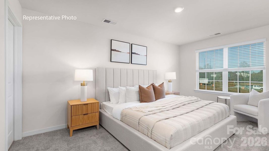 Furnished interior view inside a new home in The Townes at Troutman, Troutman (Image 4).