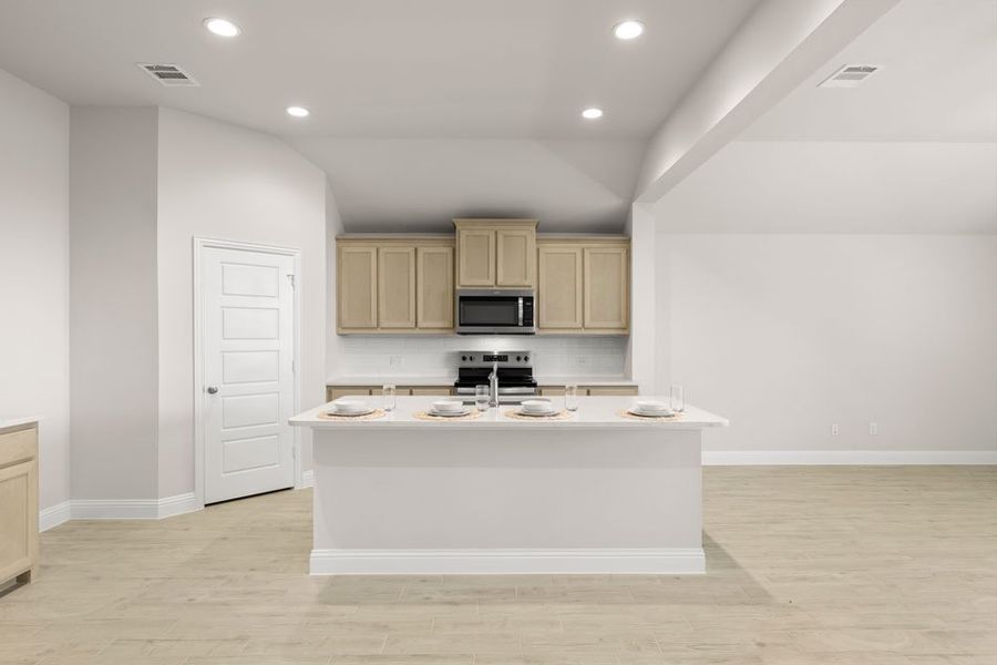 Representative exterior photo of a completed home built from the Cambridge by Impression Homes in Timberbrook, Justin, TX (Image 6). Representative exterior photo of a completed home built from the Cambridge by Impression Homes in Timberbrook, Justin, TX (Image 6).