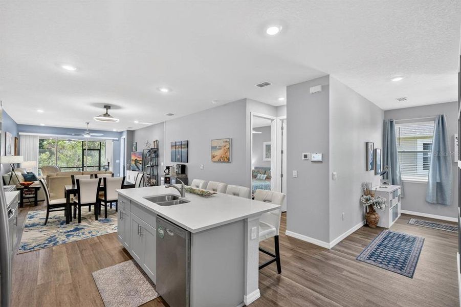 Furnished interior view inside a new home in Halifax Plantation Villas, Ormond Beach (Image 13).
