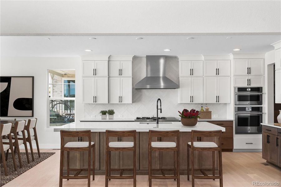 Furnished interior view inside a new home in Luxe at The Canyons, Castle Pines (Image 18).