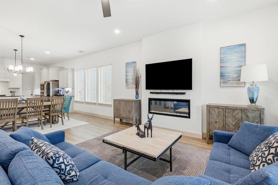Furnished interior view inside a new home in Estates at Stacy Crossing, McKinney (Image 19).