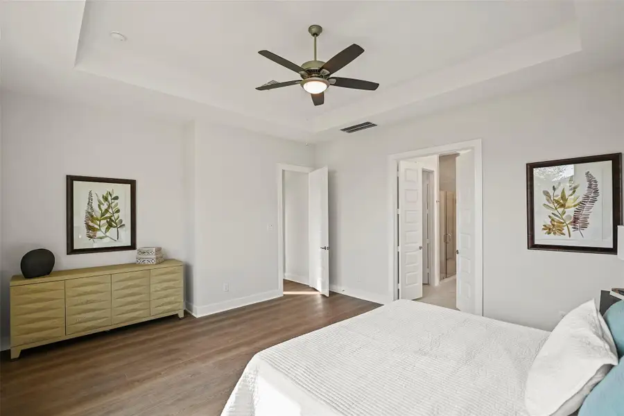 Furnished interior view inside a new home in Bridgeland 70′, Cypress (Image 11).