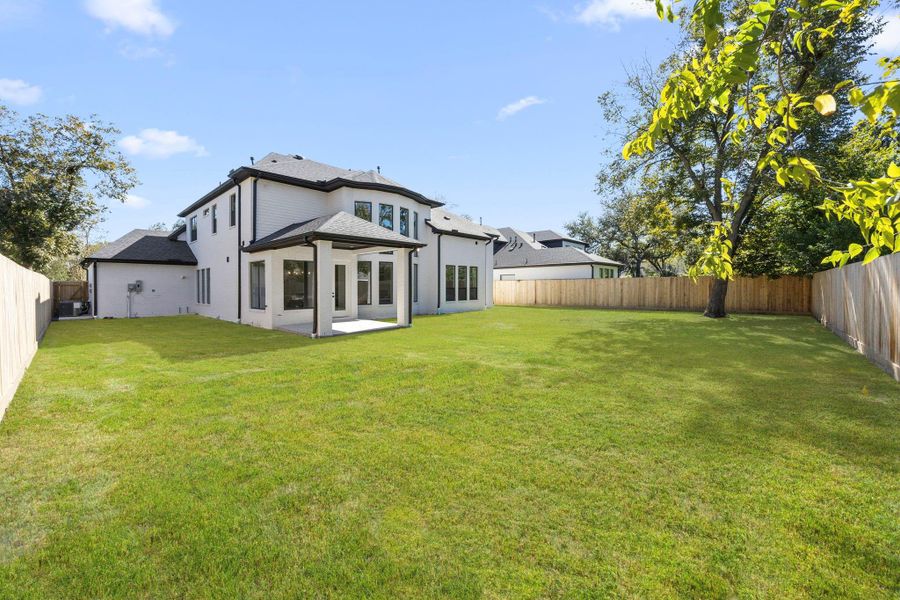 Impressive Backyard Depth of 53 Feet. Artist Rendering, Backyard Sod Not Included In Home.