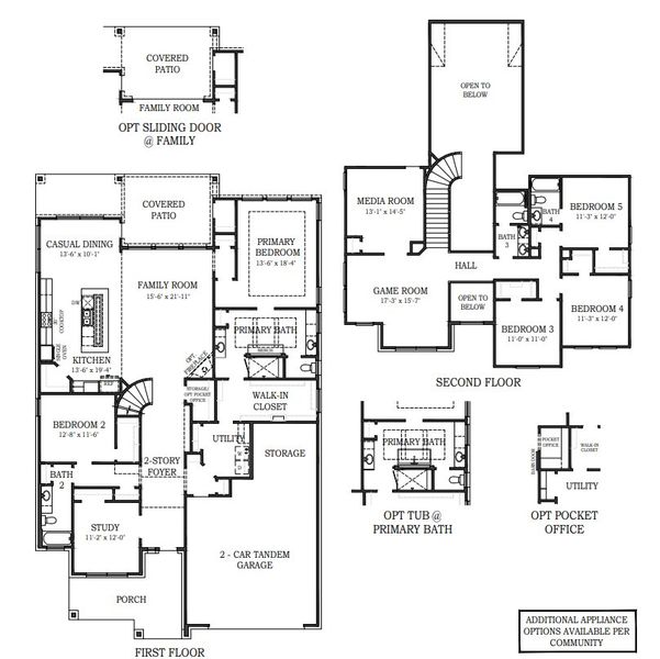 2D floor plan layout for the Waterloo by Chesmar Homes in Lakes of Cane Island, Katy, TX (Image 4).
