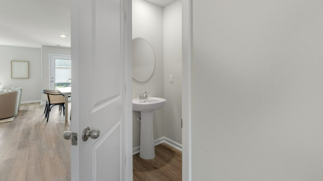 Representative furnished interior of a home built from the PEARSON TOWNHOME by D.R. Horton in Grayson Park Townhomes, Leland (Image 16).
