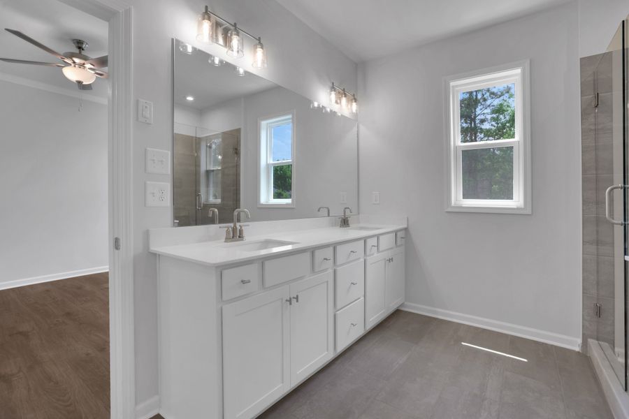Furnished interior view inside a new home in Towne Village at Suwanee Dam, Sugar Hill (Image 12).