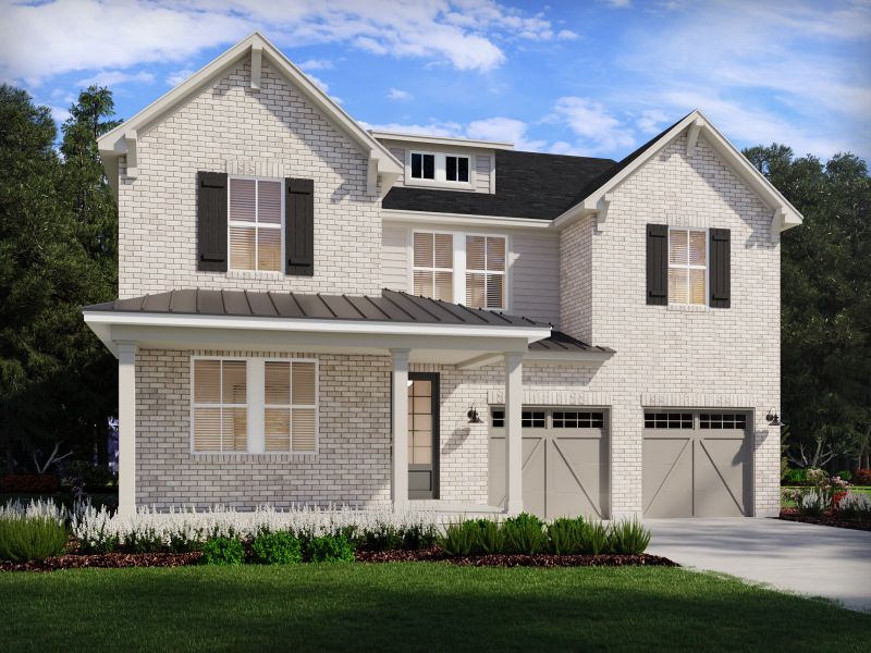 Front exterior of a new home in McFarland Farms, Mount Juliet, TN, highlighting curb appeal (Image 1). Front exterior of a new home in McFarland Farms, Mount Juliet, TN, highlighting curb appeal (Image 1).