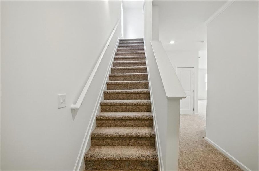 Furnished interior view inside a new home in Castleberry Pointe, Dawsonville (Image 3).