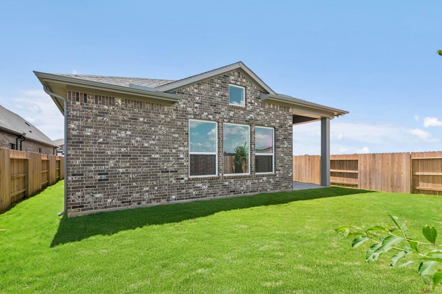 Front exterior of a new home in Grange 45' Homesites, Katy, TX, highlighting curb appeal (Image 2). Front exterior of a new home in Grange 45' Homesites, Katy, TX, highlighting curb appeal (Image 2).