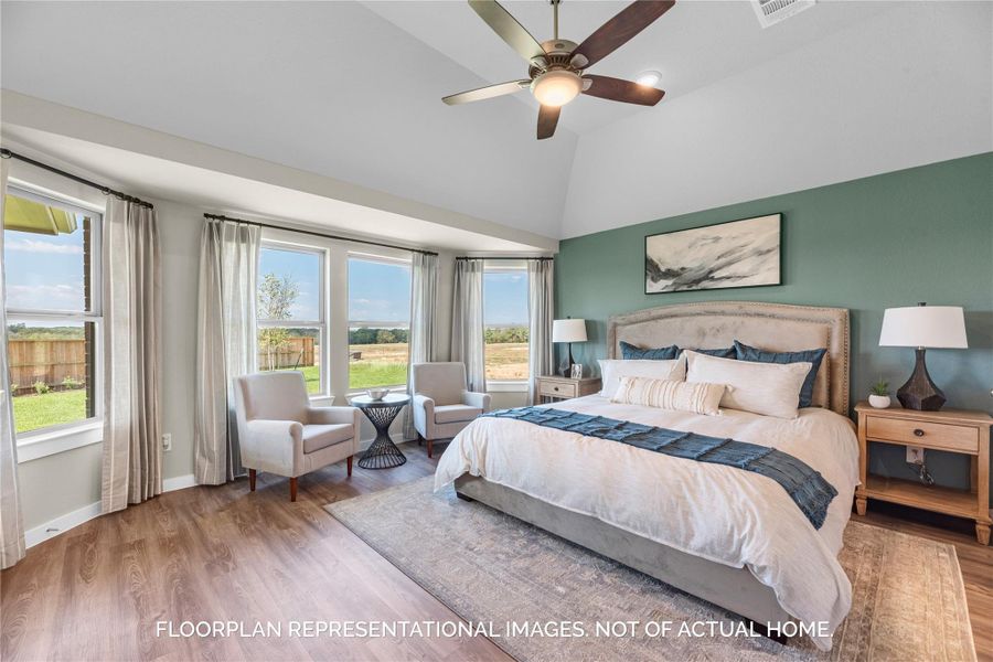Furnished interior view inside a new home in Pinewood at Grand Texas, New Caney (Image 8).