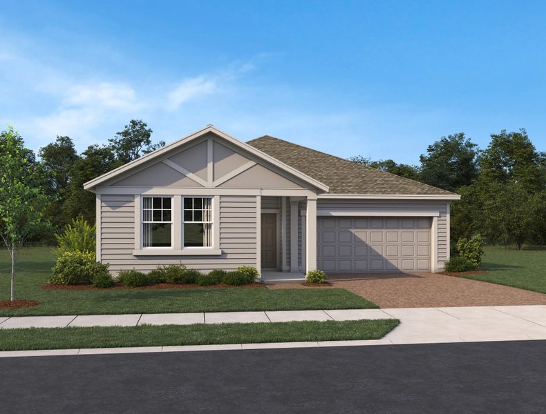 Representative exterior photo of a completed home built from the Plant II by Ashton Woods in Ardisia Park Traditional, New Smyrna Beach, FL (Image 17). Representative exterior photo of a completed home built from the Plant II by Ashton Woods in Ardisia Park Traditional, New Smyrna Beach, FL (Image 17).